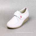 soft genuine leather women nurses uniform shoes